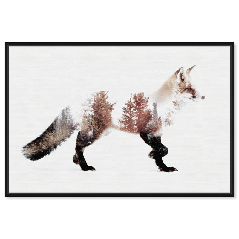 " Animals The Fox And The Forest, Cabin / Lodge White;Animals The Fox And The Forest, Cabin / Lodge White " by Oliver Gal