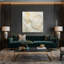 Aquarelle abstraite 63, art mural sur toile beige-1951838804