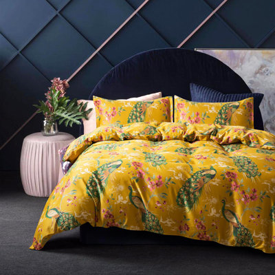 Chinoiserie Sateen Floral Duvet Cover