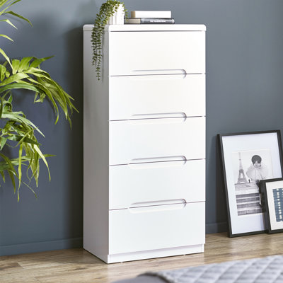 Meldrum 58 cm W Chest of 5 Drawers