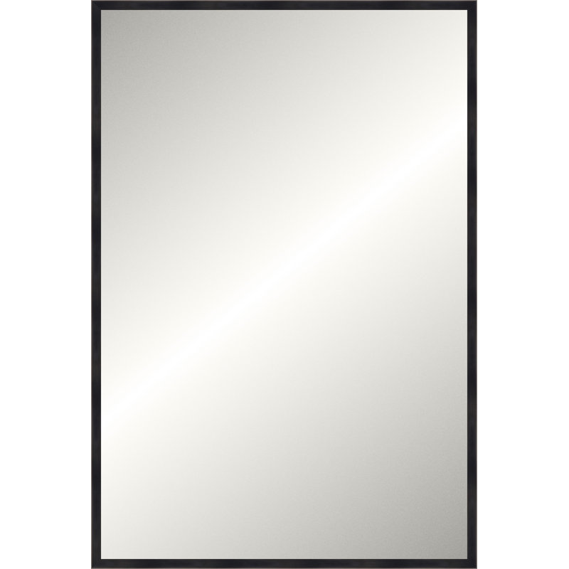 Black Woodgrain Legacy Mirror, Classic Vanity