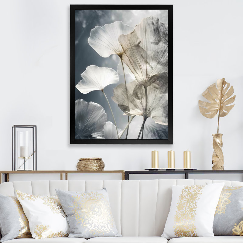 Tropical_Palm_Art_Pour_Ginkgo Art III, Cadre simple noir, H 20 po x l 12 po x P 1 po
