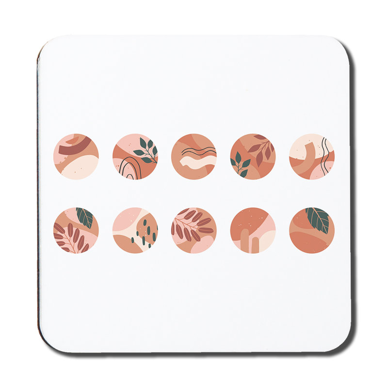 Square 6 Piece Coaster Set