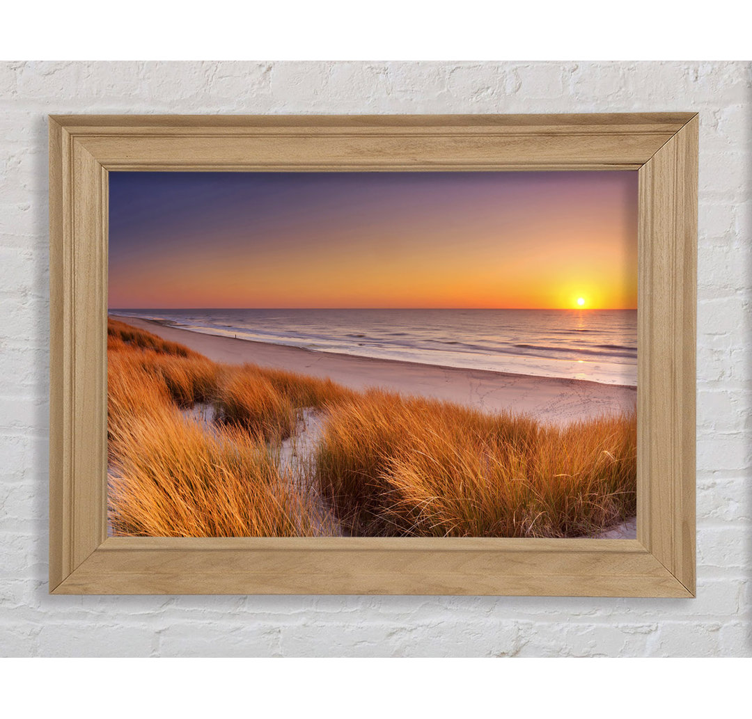 Gerahmtes Poster Sand Dune Sunset