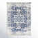 Tapis oriental bleu marine pur / gris clair Hillsby