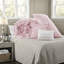 Ensembles de literie rose champêtre français, ensemble d'édredon simple TG en microfibre