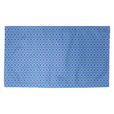 Tapis à motif géométrique diamants encre Avicia