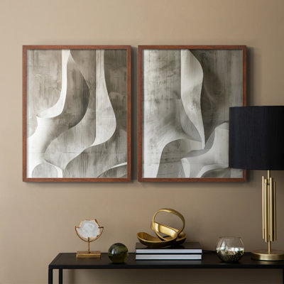 Série ABSTRACT CDLX - Reproduction encadrée de qualité supérieure - prête à être accrochée - aucun clou requis - aucun clou requis