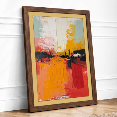 Urban Horizons Abstract - Framed Print