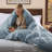 Bedsure Microfiber Duvet Cover Full Size - Prewashed Cotton-Like Extra Soft Bedding Set (Set of 3)-920338777-920338761