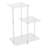 Clear Side Table With Open Storage Shelf(Square)
