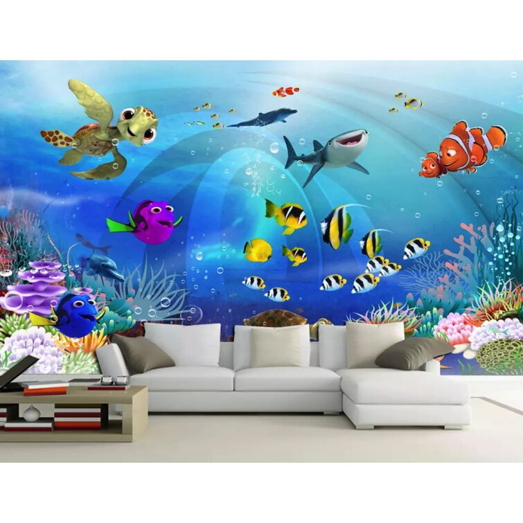 wall painting of fish