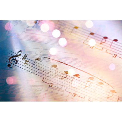 Music 1 Piece Wrapped Canvas Wall Art