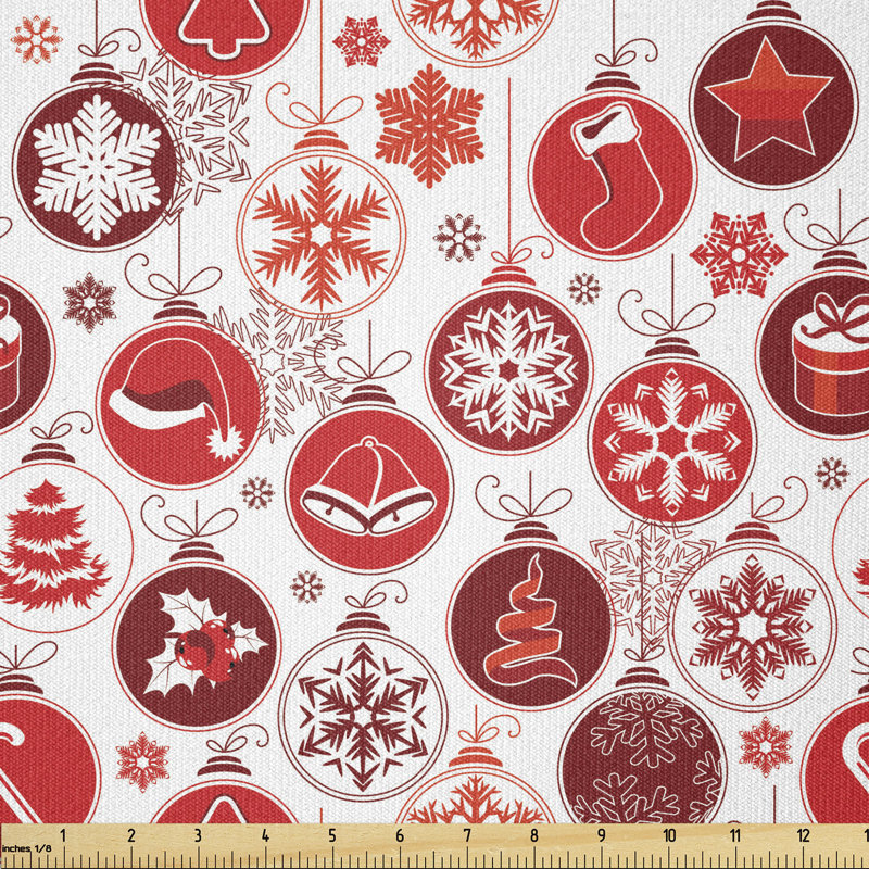 Yaritza Old Fashioned Celebration Carols Winter Multi-Purpose Fabric