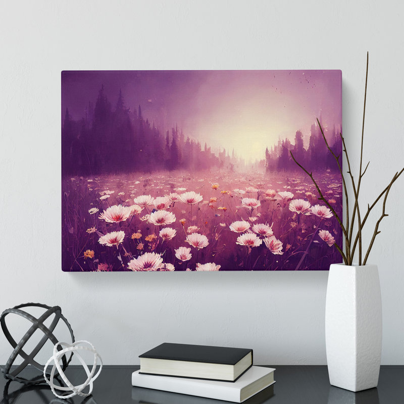 Field Of Flowers - Wrapped Canvas, 35cm H x 50cm W x 3cm D