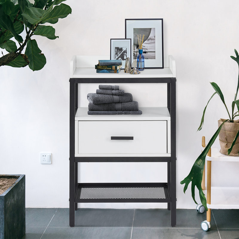 Vierling 15.75'' W Nightstand, White, Individual
