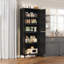 Armoire de rangement de 71 pouces de hauteur, armoire de cuisine 5 niveaux avec 4 portes et tablettes réglables pour la cuisine, la salle à manger et la salle de bain-155710639