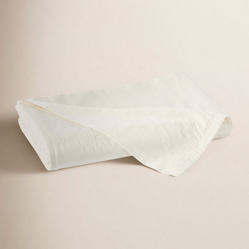 Cloud Soft Sateen Sateen Flat Sheet, Twin Flat Sheet, Undyed