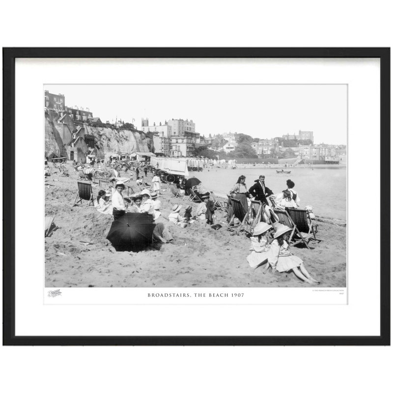 Broadstairs, The Beach 1907 - Single Picture Frame Print, 28cm H x 36cm W x 2.3cm D