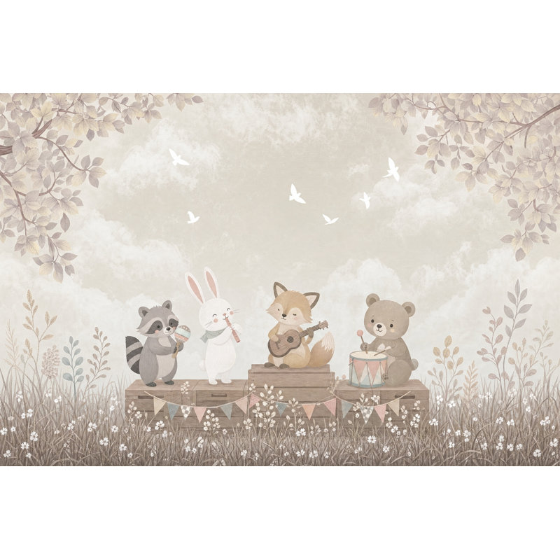 Décoration murale amovible pour chambre d'enfant Cloudy Sky, 200 po x 120 po, Peler et coller