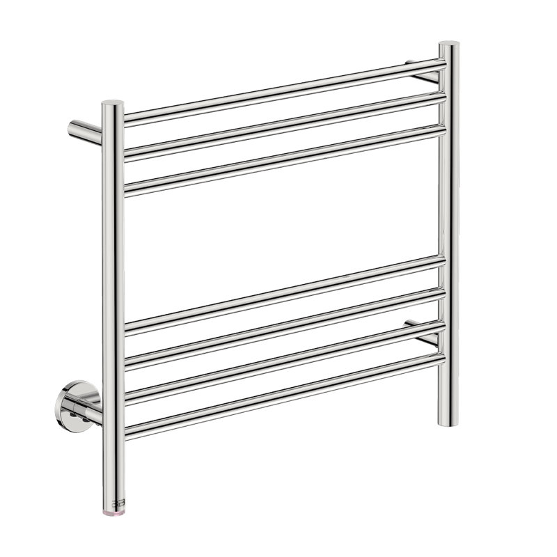 Porte-serviettes mural naturel chauffant 32,375 ", Acier inoxydable poli