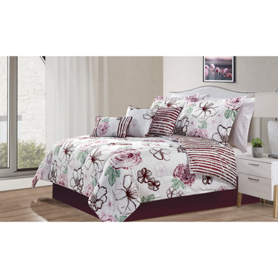 Polyester Ring Stitch Floral Comforter