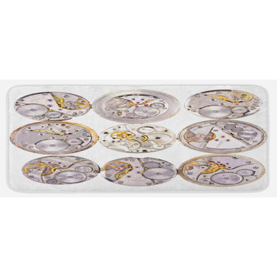 Tapis de cuisine clock