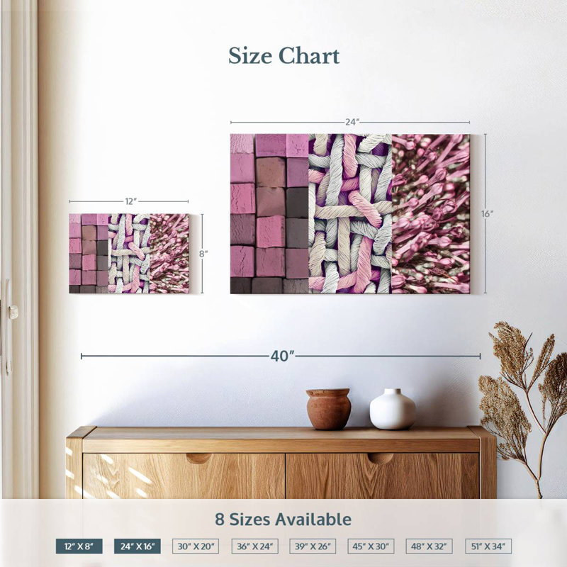 Kerner Pink Things, 16" H x 24" W