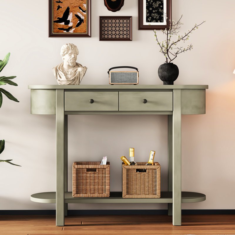 Console Table With Scratch Resistance Surface - Navy Scratch-, Gray