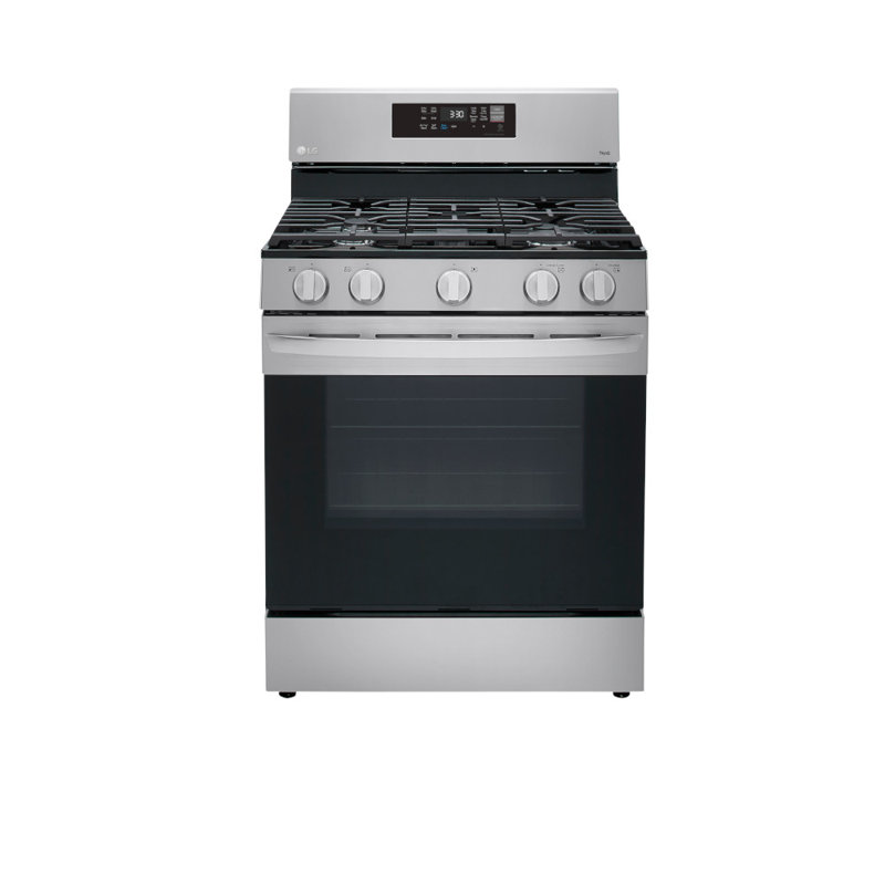 LG Smart Wi-Fi Enabled Fan Convection Gas Range with Air Fry & EasyClean®, 5.8 cu. ft., Stainless Steel