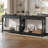 Black Console Table With Drawer And Storage Shelves, Foyer Sofa Table Narrow For Entryway, Living Room, Hallway
