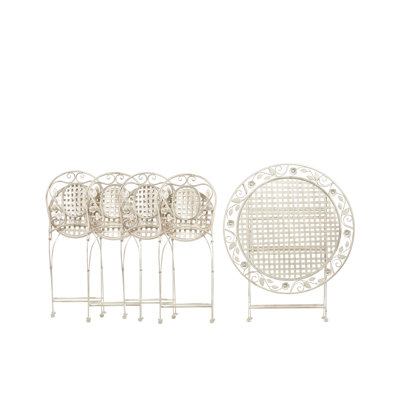 Guerrero 4 - Person Patio Dining Set with Round Table