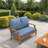 Outdoor Loveseat Cushion, Deep Seat/Back Replacement Cushion 5 Inch-1672497126