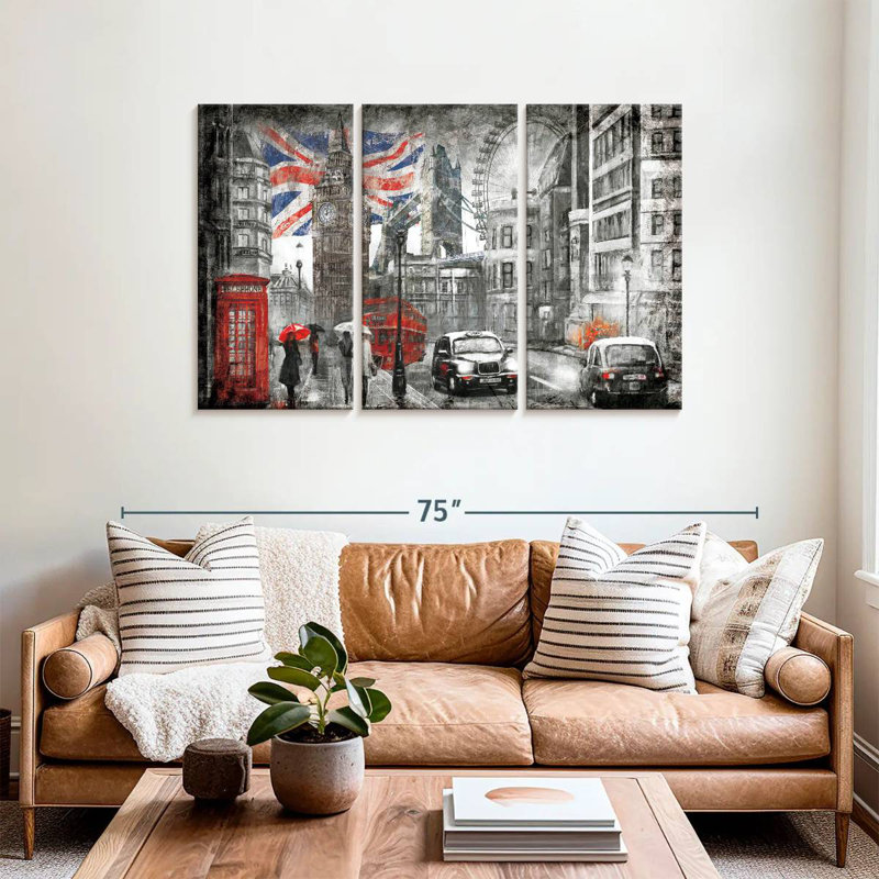 Rorry Rainy London Pop, 36" H x 57" W