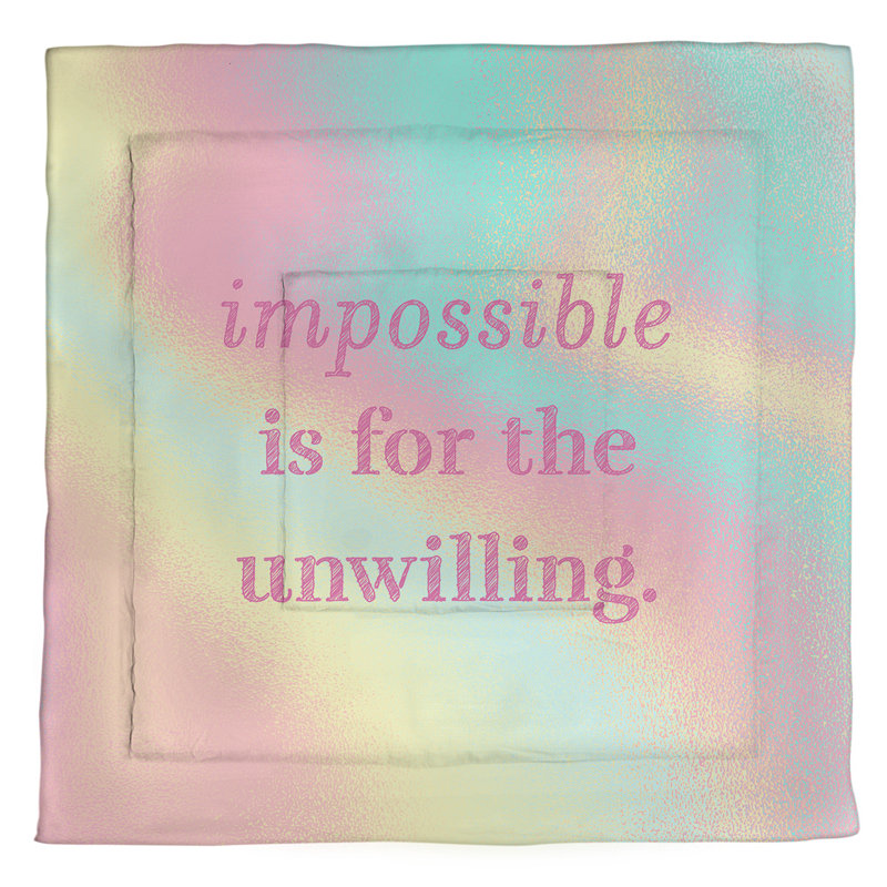 Modern & Contemporary Polyester Percale Comforter, King Comforter, Pastel Green/Pink/Yellow