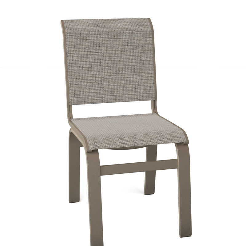 Chaise d'appoint de salle à manger Hiraku, Blanc texturé, Fumée