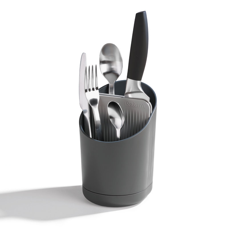 Recycled Cutlery Drainer, Dark Grey