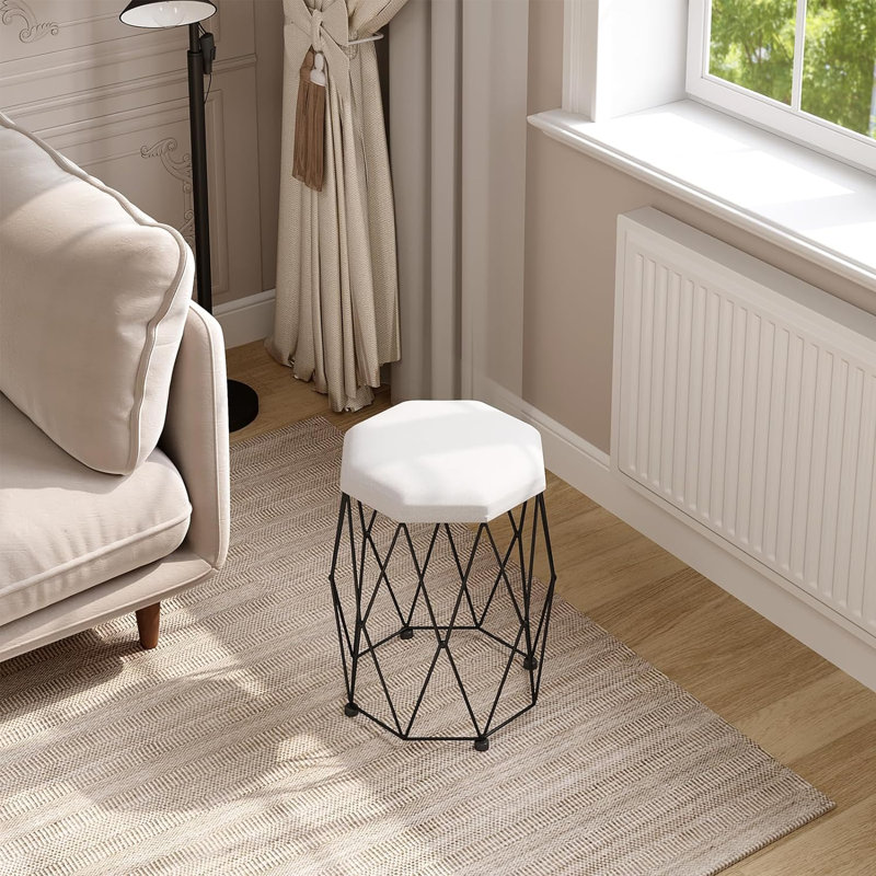 Nykeah Iron Accent Stool
