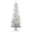 Pacific Flocked Pencil Pine Artificial Christmas Tree with Lights and Stand Included-1264821635-1267170798