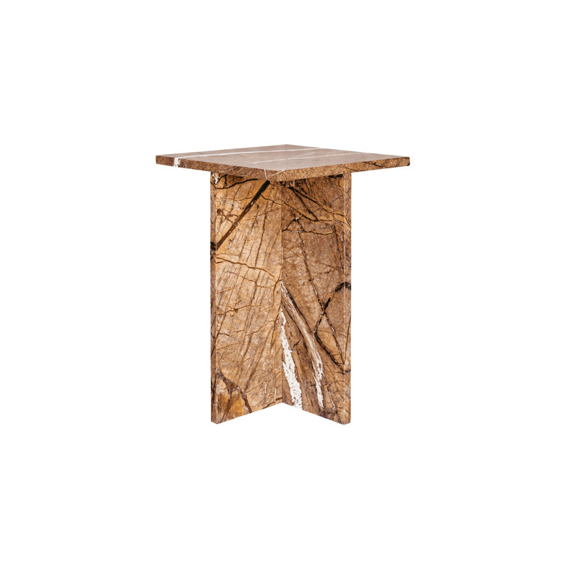 Blair Marble End Table, Gold Marble