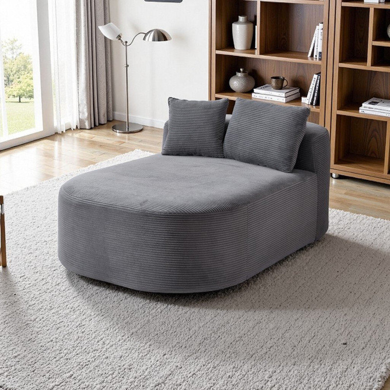Canapé-lit convertible Corduroy, Gris