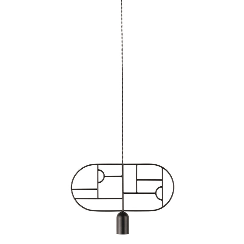 Wooden Dots 1 - Light Pendant, Black