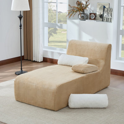 Modern Modular Chaise Sofa with Compression Packaging