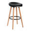 Aireen Counter Stool with Solid Wood Frame-440362046
