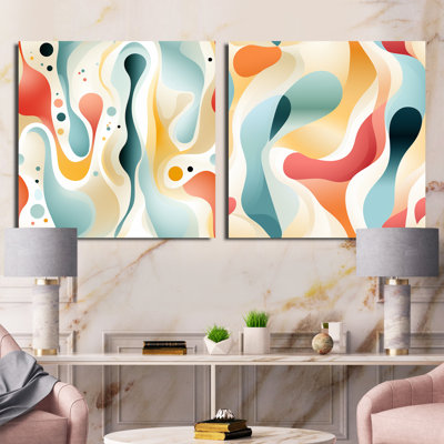 Daimarion - Abstract Square Collage Set Of 2