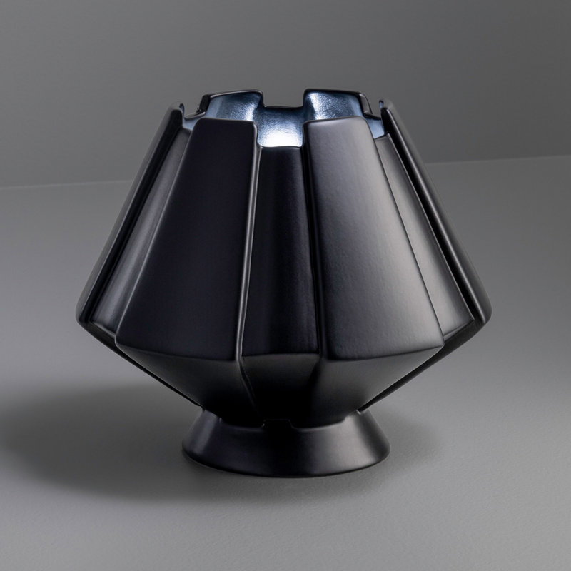 Lampe de table 7 po Percy, Noir mat carbone, Incandescent