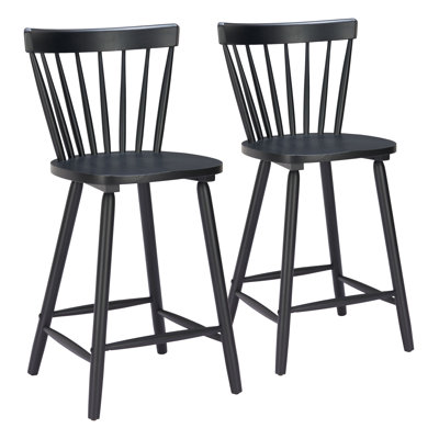 Tyce Counter Stool (Set Of 2) Black