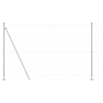 Vidaxl Fence With Posts PVC-Coated Steel