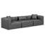 Canapé modulaire en similicuir 3 pièces Houswerth-94884223