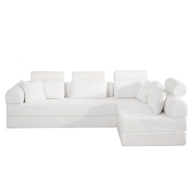Canapé modulaire en L avec méridienne Cordryn